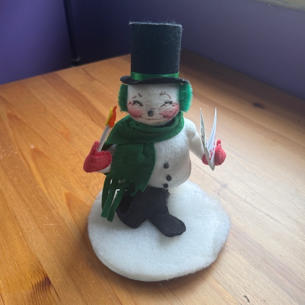 Annalee Snowman Christmas decoration soft